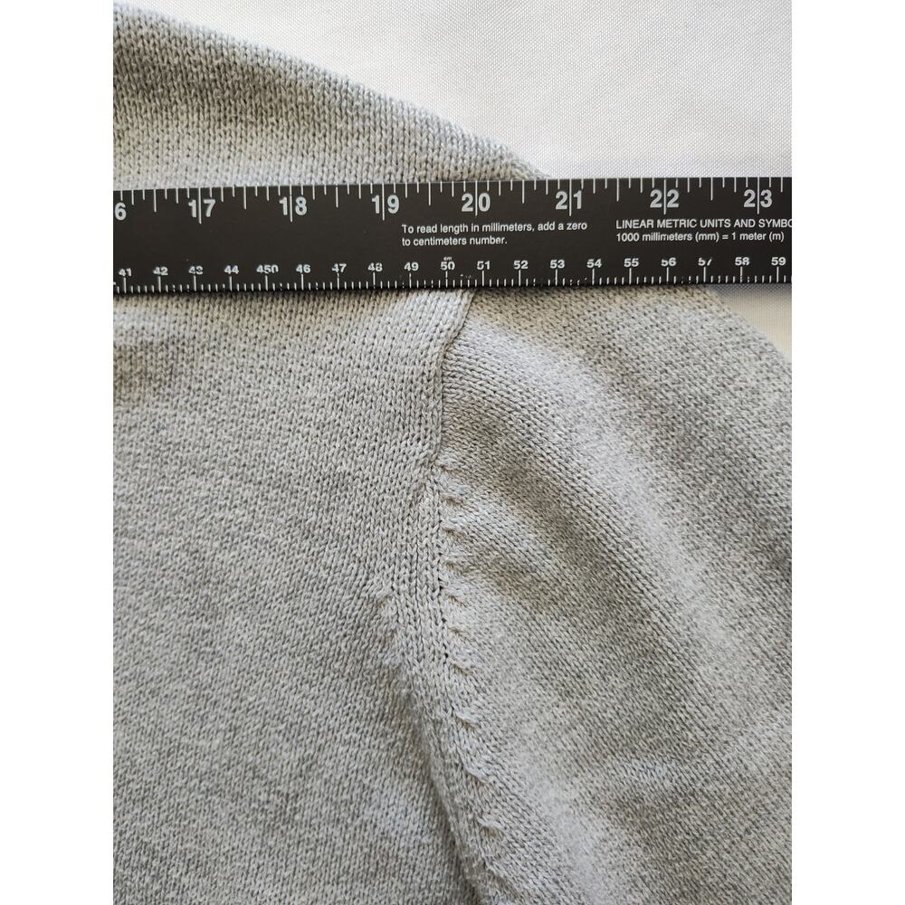 Lane Bryant Gray Animal Print Tight-Knit Crew Neck Fox Pullover Sweater 18 - Picture 9 of 11
